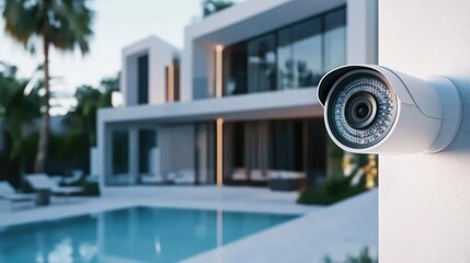 Poster - Waterproof CCTV camera system for enhanced home security in residential areas