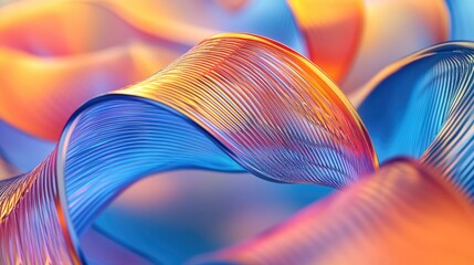 Poster - Abstract multicolored wave pattern geometric DNA texture backdrop representing scientific innovation and genetic concepts