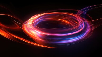 Leinwandbilder - Electrified abstract circle design