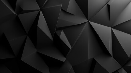 Leinwandbilder - Abstract black geometric background featuring contemporary shapes
