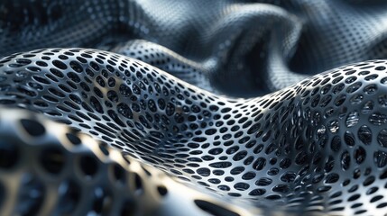 Poster - Metallic mesh design