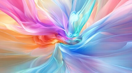 Poster - Multi colored pastel art background wallpaper design in 3D cartoon rendering