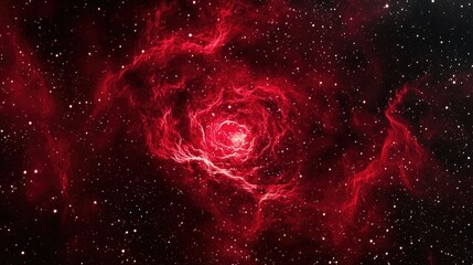 Fototapete - Cartoon style 3D rendering of the rosette nebula in darkness
