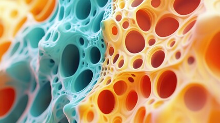 Poster - 3D illustration of an abstract digital background in a cartoon rendering style