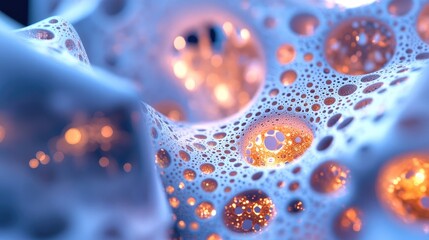 Poster - Abstract digital fractal fantasy design in 3D cartoon rendering