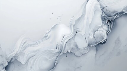 Poster - Abstract liquid gray background featuring a 3D cartoon rendering of mineral cosmos texture marble texture and patterns with abstract frozen gray and white waves Neutral abstract background