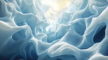 Leinwandbilder - Fractal light background created using 3D cartoon rendering techniques