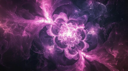 Aufkleber - Abstract fractal patterns and shapes in a 3D cartoon rendering Infinite universe