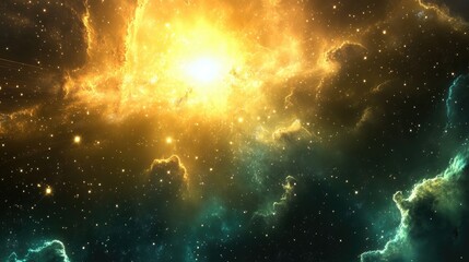 Aufkleber - High Definition Star Field Background in 3D Cartoon Rendering