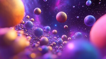 Poster - Unique universe depicted in 3D cartoon rendering