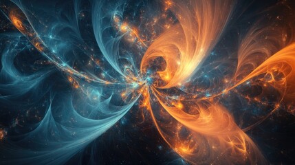 Aufkleber - 3D cartoon representation of abstract fractal forms illustrating themes of nuclear physics and graphic design within the Elementary Particles series