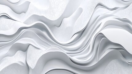 Poster - Abstract liquid gray background featuring a 3D cartoon rendering of mineral cosmos texture marble texture and patterns with abstract frozen gray and white waves Neutral abstract background