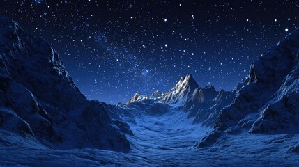 Aufkleber - Starlit sky in a 3D cartoon rendering