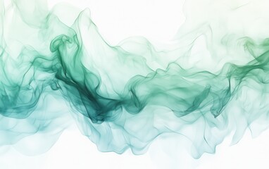 Poster - Delicate Watercolor Gradient Abstract Background in Pale Green Hues for Elegant Designs, Soft Textures, and Ethereal Visuals