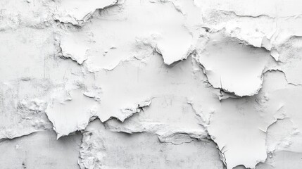 Poster - 3D rendering of loft style plaster walls in gray and white featuring empty spaces suitable for wallpaper commonly found in home and interior design