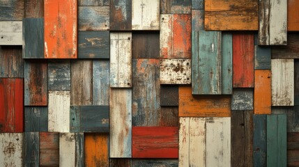 Poster - 3D rendering of a vintage wooden background
