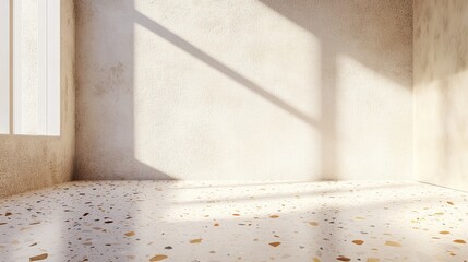 Poster - 3D rendering of a terrazzo floor background