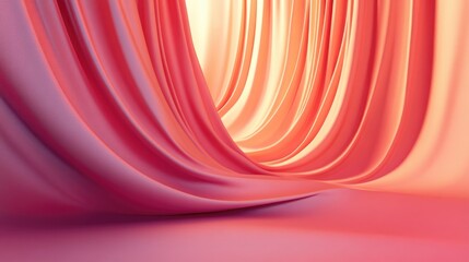 Poster - 3D rendering of an abstract curtain background