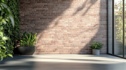 Poster - 3D rendering of a brick wall texture