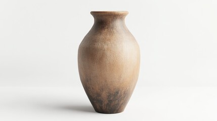Poster - 3D rendering of a ceramic vase against a white background