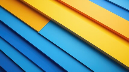 Poster - 3D Rendering of an Abstract Colorful Background in Modern Material Design Style
