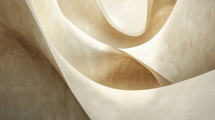 Poster - Smooth abstract architectural background in a 3D rendering