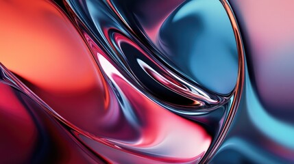 Poster - 3D rendering of a modern abstract color background design