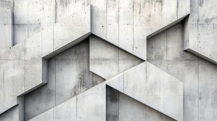 Poster - Abstract concrete background with 3D rendering in architectural design