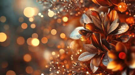 Poster - Creative abstract festive background decoration with 3D rendering