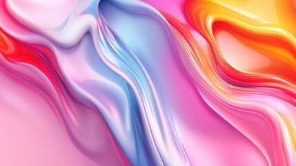 Poster - 3D rendering of a modern abstract color background design
