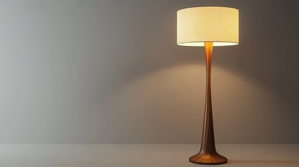Poster - 3D rendering of a decorative floor lamp and standing lighting fixture