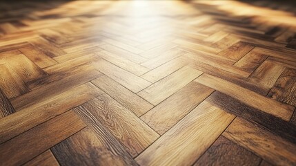 Poster - 3D rendering of a parquet floor background