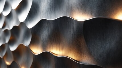 Poster - Close up of an abstract wall with 3D rendering
