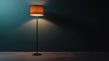 Poster - 3D rendering of an isolated floor lamp