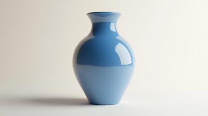 Poster - 3D rendering of a ceramic vase against a white background
