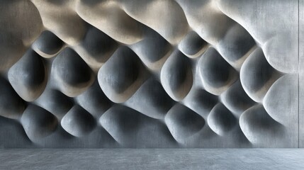 Poster - Unique decorative wall panel interior design 3D rendering illustration