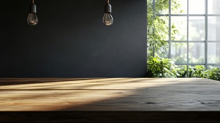 Poster - Empty tabletop in 3D rendering