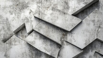 Poster - abstract concrete background with 3d rendering in architectural design