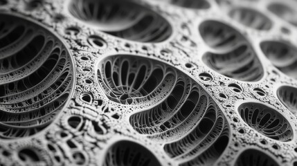 Fototapete - A series of numbers and equations forming an intricate fractal pattern
