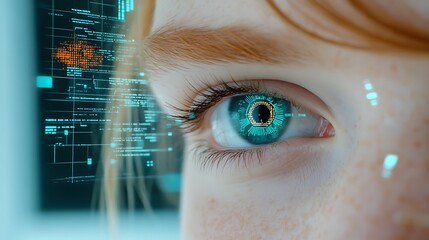 Poster - The Futuristic Eye Revealing the World of Digital Information