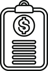 Poster - clipboard representing financial data analysis, reporting, and accounting