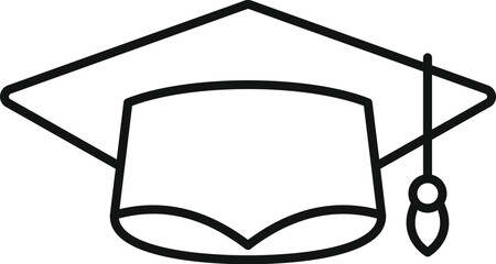 Poster - graduation cap symbolizes the culmination of education, celebrating academic success and new beginni