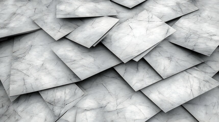 Poster - Abstract gray textures showcasing layered patterns reminiscent of modern architecture and design.