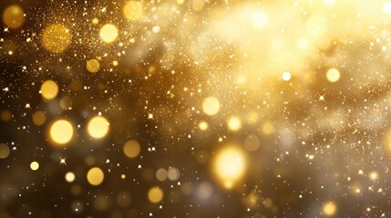 Poster - White sparks and golden stars create a shimmering light effect 2D cartoon illustration of sparkles on a transparent background Abstract festive pattern with sparkling magic dust particles