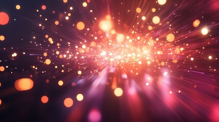 Poster - Vivid bursts of light and shimmering sparks