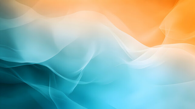 Grainy, noisy texture brown, orange, blue poster background, dark moody teal, turquoise, aquamarine grunge retro backdrop design, smooth color gradient banner