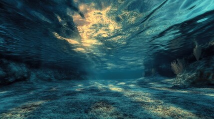 Poster - Abstract underwater scene
