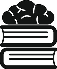 Poster - books providing knowledge and boosting brain power, enhancing cognitive function and expanding wisdo