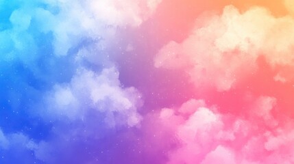 Poster - Colorful gradient blur abstract 2D cartoon illustration background for graphic design