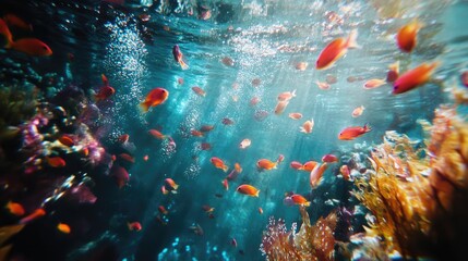 Poster - Abstract underwater scene